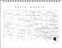 South Dakota State Map, Clay County 1992